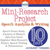 Mini-Research Project, Speech Analysis, Writing and Presentation