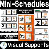 Mini-Schedule Cards and Visual Directions PreK-2 SPED ELL