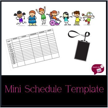 FREE Lanyard Class List or Schedule - Printable Editable Roster ID