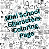 Mini School Character Coloring Page