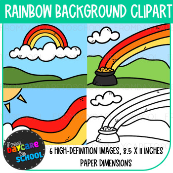 Preview of Mini Set: Rainbow Backgrounds