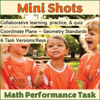 Preview of Coordinate Plane Geometry 6th Grade SBAC Math Performance Task – Mini Shots