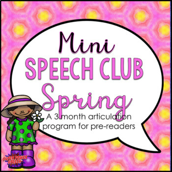 Preview of Mini Speech Club Spring