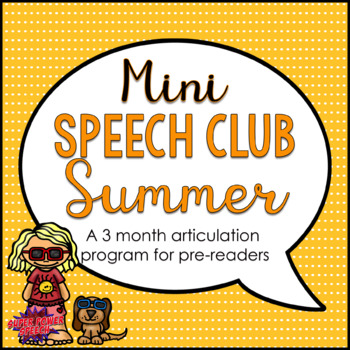 Preview of Mini Speech Club Summer