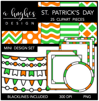 Preview of Mini St. Patrick's Day Clipart Design Set