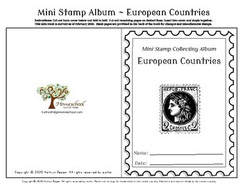 Preview of Mini Stamp Album for European Countries