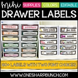 Mini Sterilite Drawer Labels