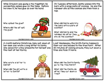 Mini Stories for Comprehension Skills: Christmas Edition by Lindsey Karol