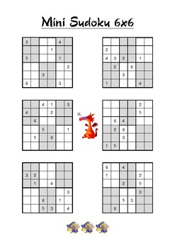 Mini Sudoku 6X6 - Medio - Volume 45 - 276 Puzzle 9781512107692