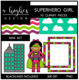 Mini Superhero Girl Clipart Set