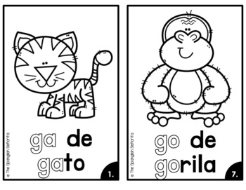 Mini-Syllable Easy Readers (ga, ge, gi, go, gu) by the Spanglish Senorita