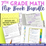 Integer Operations and Rational Numbers Mini Tabbed Flip Book for 7th Grade  Math