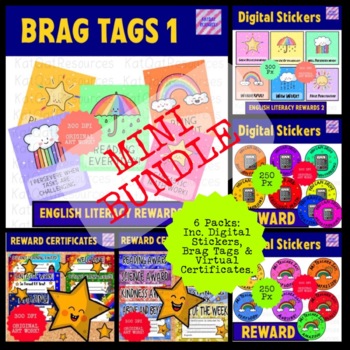 Preview of Mini Teacher Digital and Reward Tag  Reward Toolkit