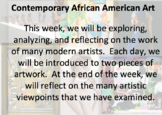 Mini Unit: Contemporary African American Art