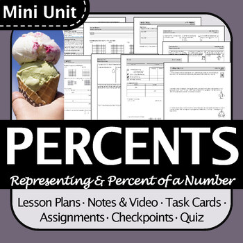 Preview of Mini Unit: Percents & Percent of a Number | Fun, Engaging, Differentiated!