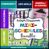 Mini Visual Schedules with Pictures for Autism & Special E