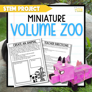 Preview of Mini Volume Zoo - STEM Project - Build 3D Animals