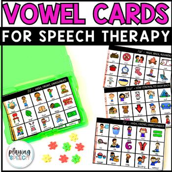 Preview of Mini Vowel Cards for Speech Therapy