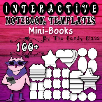 Preview of Mini-book Interactive Notebook Templates (Commercial & Classroom Use)