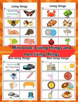 Preview of Mini book: Living things and non-living things