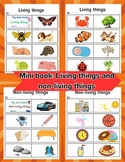 Mini book: Living things and non-living things