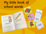 Mini book of school words