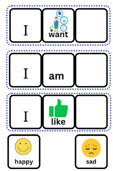 Preview of Mini-Cards - Speech therapy - Communication Tool 
