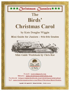 Preview of Mini-Guide for Juniors: The Birds' Christmas Carol Workbook