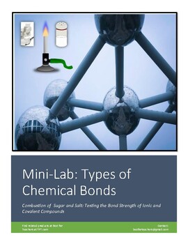 Preview of Mini lab: Introduction to Chemical Bonding: Comparing Bond Strength of Compounds