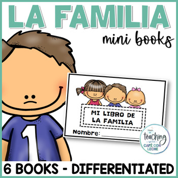 Preview of Mini libro de la familia - Family Mini Book Activity in Spanish