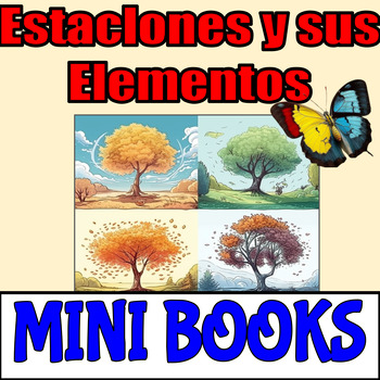 Preview of Mini Libro De Las Estaciones - (Mini Book of Seasons)