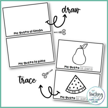 Free Printable Minibook Coloring With English Vocabulary For Kids Topic  Fruit