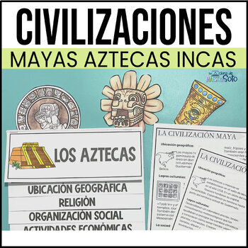 Mini libro y lecturas de las civilizaciones mayas, aztecas e incas