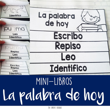 Preview of Mini libros "La palabra de hoy"-  [m, p, s, n, t, l, d, c, r]