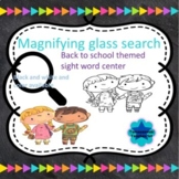 Mini sight words magnifying glass search and fix