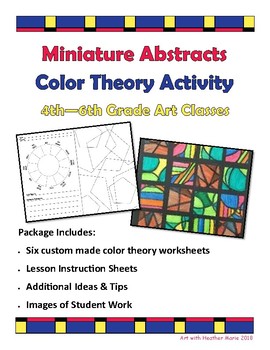 Miniature Abstract Color Theory by Art With Heather Marie | TPT