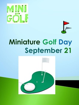 Preview of Miniature Golf Day - September 21