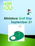Miniature Golf Day - September 21