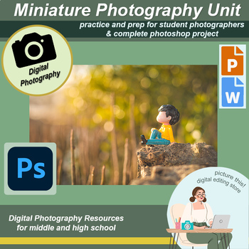 Preview of Miniature Photography Toy Unit, Miniature Book, Photo Assignment, high school