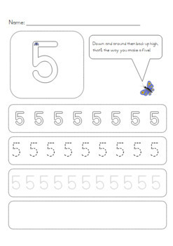 Minibeast / Bugs numeral formation pack with number rhymes by PTT