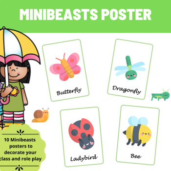 Preview of Minibeasts posters - FREEBIE