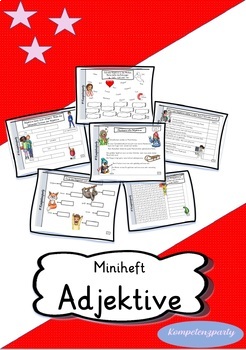 Preview of Miniheft Adjektive - german mini booklet with adjectives