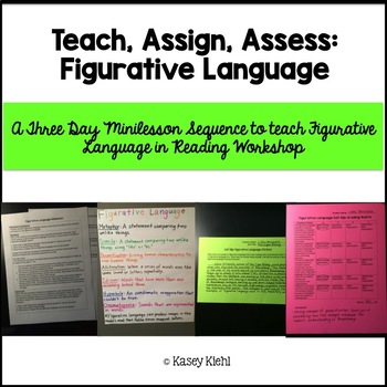 Preview of Minilessons to Teach Figurative Language in Reading Workshop