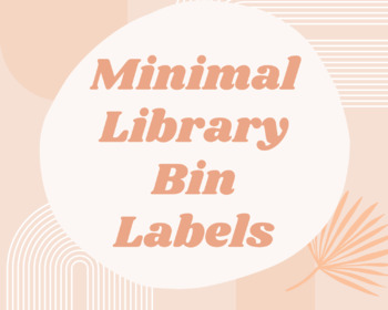 Preview of Minimal Library Bin Labels