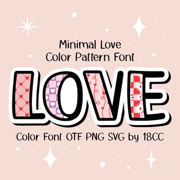 Preview of Minimal Love OTF PNG SVG