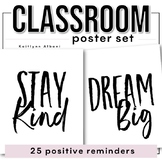 Minimal + Motivational Classroom Posters