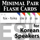 English Pronunciation Minimal Pair Flash Cards Korean Spea