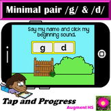 Minimal Pairs D G Initial Boom Cards™ Beginning sounds D and G