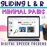 Minimal Pairs Gliding Digital Speech Therapy Folders for W