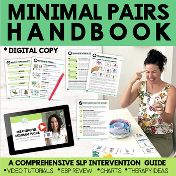 Preview of Minimal Pairs Handbook | Comprehensive Intervention Guide for SLPs